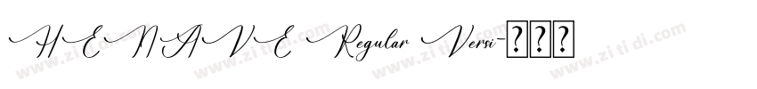 HENAVE Regular Versi字体转换